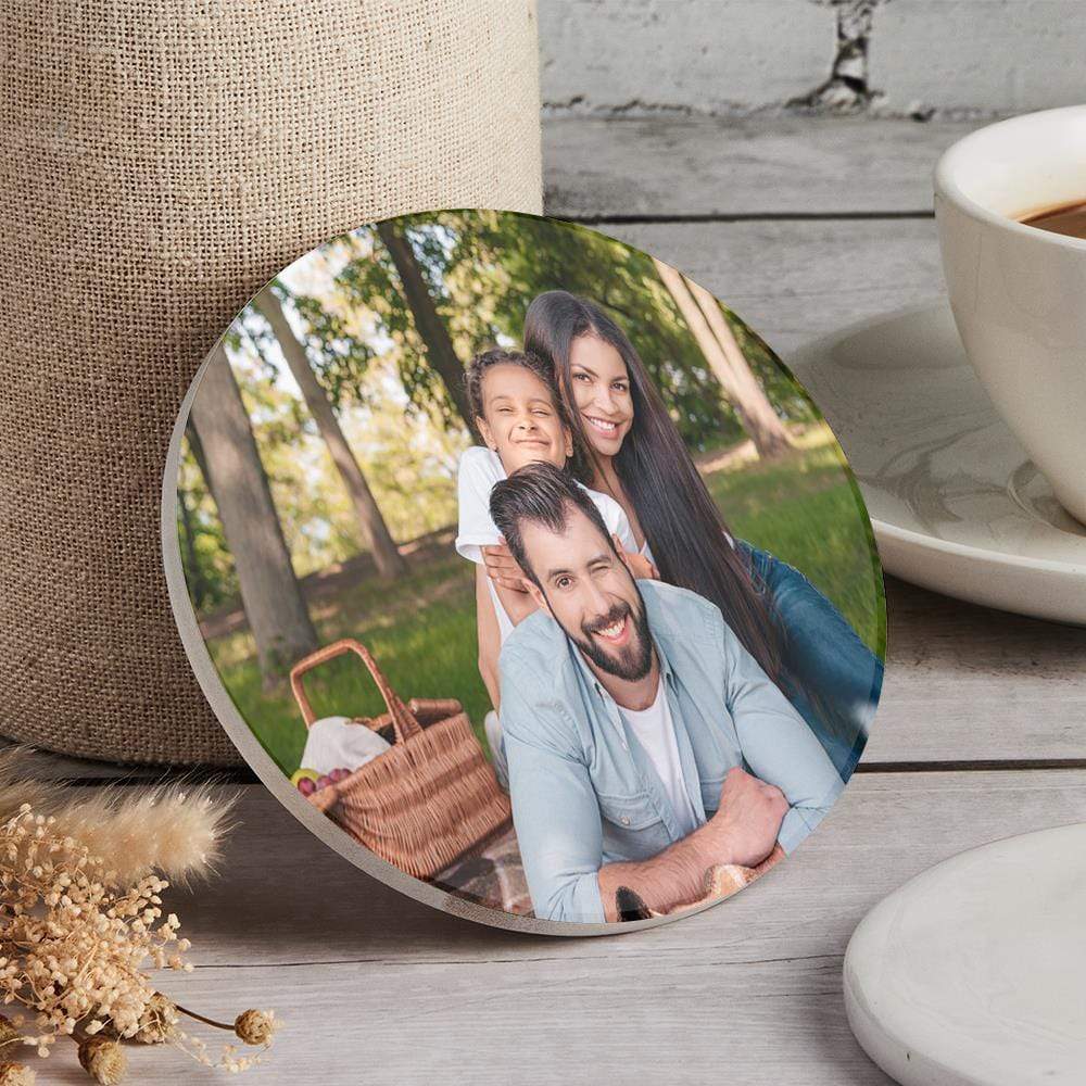 Custom Photo Coaster for Family Round Coaster