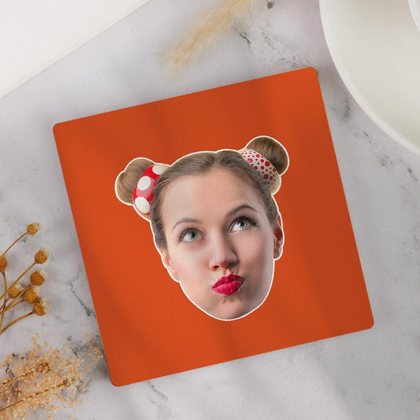 Custom Face Coaster Square Coaster Gift for Her