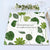 Custom Engraved Placemats Green Leaf Background