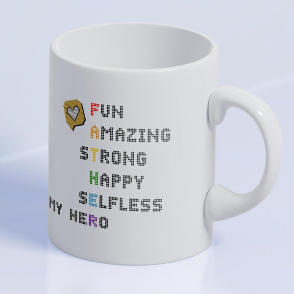 Acrostic Mug for Father, Father's Day Gift