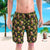 Custom Face Swim Trunks Mens Swim Trunks with Pictures -Mash Green