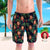 Custom Face Swim Trunks Mens Swim Trunks with Pictures - Tropical Leaves