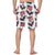 Custom Face Swim Trunks Mens Swim Trunks with Pictures - American Flag with Eagle