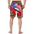 Custom Face Swim Trunks Mens Swim Trunks with Pictures - American Flag with Lips