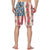 Face Swim Trunks Custom Face Swim Trunks Mens Swim Trunks with Pictures - Artistic American Flag