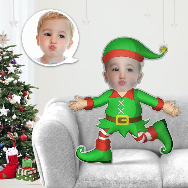 Christmas Gifts Custom Pillow My Face Body Pillow MiniMe Personalized Photo Pillow Christmas Elf Christmas Angel Costume Throw Pillow Gift