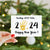 Happy New Year Card 2024 New Year's Card for Kids Handprint Card for Family - Myphotomugs