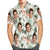 Gift for Dad Vintage Hawaiian Beach Shirts with Custom Photo & Print Button-Down Shirt