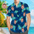 Custom Face Hawaiian Shirt Men's Popular All Over Print Dark Blue Shirt Tree Flower Holiday Gift - Myphotomugs