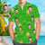 Custom Face Hawaiian Shirt Men's Popular All Over Print Green Shirt Yellow Flower Holiday Gift - Myphotomugs