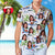 Custom Face Hawaiian Shirt Personalized Coconut Tree Pattern Hawaiian Shirt - Myphotomugs