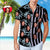 Custom Face Coconut Tree Pattern Hawaiian Shirt Personalized Striped Hawaiian Shirt - Myphotomugs