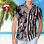 Custom Face Black Striped Hawaiian Shirt Leopard Pattern Hawaiian Shirt - Myphotomugs