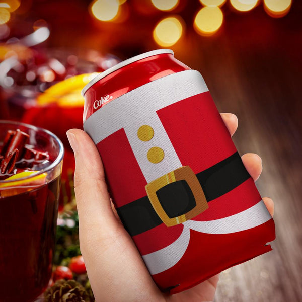 Christmas Can Holder Sleeves Santa Koozie Holiday Party Christmas Gift
