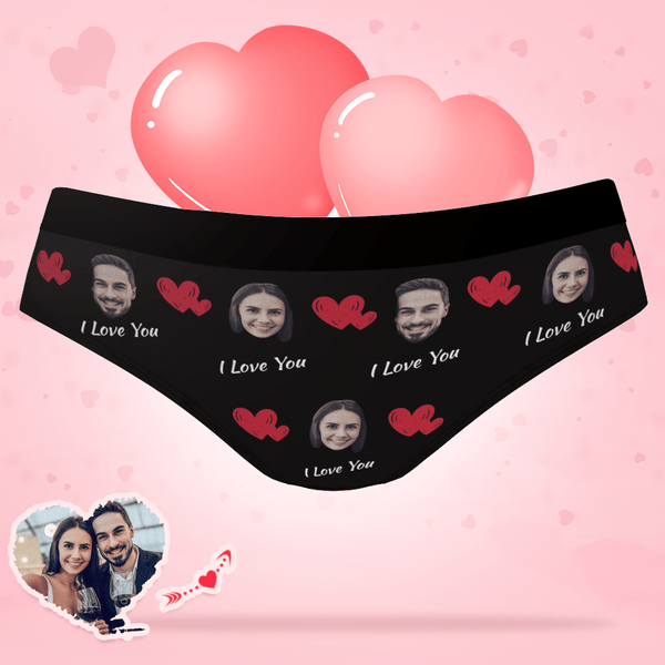 Valentine's Gifts Face Panties Gift For Girlfriend Custom Underwear