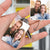 Valentine's Gifts Custom Square Photo Keychain Personalized Memorial Gift Decorations