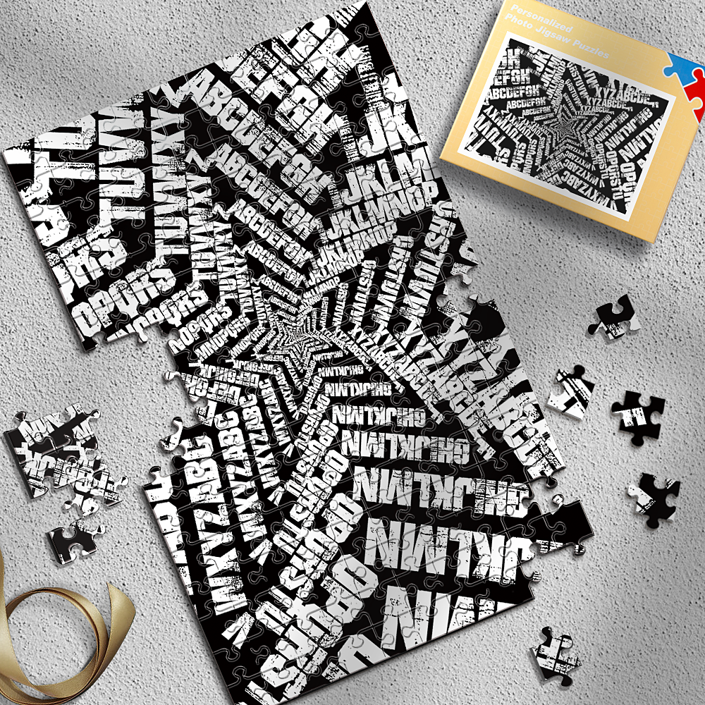 Personalized Pentagram letters Puzzles Best Stay-At-Home Gifts 300-1000 Pieces
