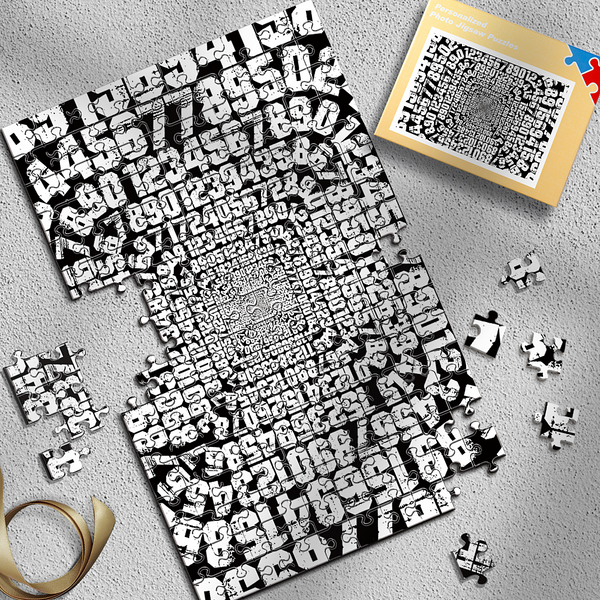 Personalized Number Vortex Puzzles Best Stay-At-Home Gifts 300-1000 Pieces