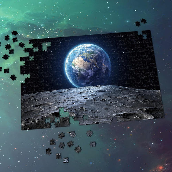 Space Jigsaw Puzzle Universe 1000 Pieces Best Gifts For Family - Earth And Moon Surface