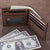 Men's Bifold Short Custom Photo Wallet Grey for Valentines Day