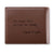 Valentine's Gifts Men's Trifold Custom Photo Wallet - Brown