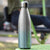 Water Bottle Glitter Series Vacuum Insulated Stainless Steel Gym Bottle 500ml Chilly Flask Shimmer Aquamarine
