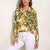 Custom Face Shirts Tropical Fruit Long Sleeves Hawaiian Shirts for Women