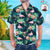 Custom Dog Hawaiian Shirt Leaves & Flamingo Button Down Shirts