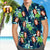 Custom Hawaiian Shirt with Dog Face Custom Dog Face Tropical Shirts Leaves