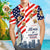 Custom Hawaiian Shirt with Dog Photo Personalized Hawaiian Shirt American Flag Shirt