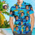 Shirt with Face Custom Girlfriend Face Tropical island Men's All Over Print Hawaiian Shirt