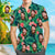 Custom Face Shirt Men's Hawaiian Shirt Red Flowers