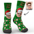 Custom Face Socks Christmas Hat Socks