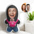 Custom Baby Boyfriend Couple Face Minime Throw Pillow Personalized Photo Gifts for Couple - Myphotomugs