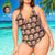 Custom Plus Size Swimwear Custom Bathing Suit Backless with Face - Mash