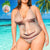 Bathing Suits for Plus Size Women One Piece Swimsuit Custom Bathing Suit V-Neck with Face - Big Face