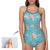 One Piece Swimsuit Face Swimsuit Custom Bathing Suit with Face - Flamingo