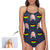 One Piece Swimsuit Face Swimsuit Custom Bathing Suit with Face - Pixel Heart