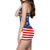 Face Swimsuit One Piece Swimsuit Custom Bathing Suit with Face - American Flag Stripe