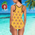 Face Swimsuit One Piece Swimsuit Custom Bathing Suit with Face - Avocado
