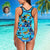 One Piece Swimsuit Face Swimsuit Custom Bathing Suit with Face - Coconut Tree