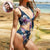 Custom Face Bikini Women's Chest Strap Bathing Suit for Girlfriend or Wife Funny Personalized Photo My Lover Bikini Birthday Aniversary Gift - Purple Flower