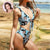 Face Bikini Custom Face Bikini Women's Chest Strap Bathing Suit for Girlfriend or Wife Funny Personalized Photo My Lover Bikini Birthday Aniversary Gift - Blue Leopard Pattern