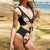 Custom Face Bikini Women's Chest Strap Bathing Suit Personalized swimsuit with Husband Face