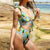 Custom Face Bikini Women's Chest Strap Bathing Suit Swimsuit with Face - Pineapple