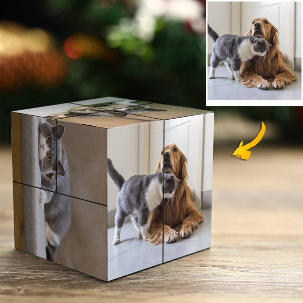 Custom Rubix Cube Lovely Pet Gift 9 Photo Cube