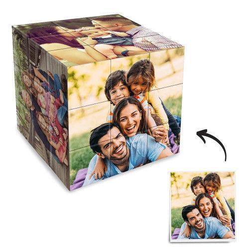 Custom 6 photo Rubic's Cube Gifts For Family Magic 3x3 Cube