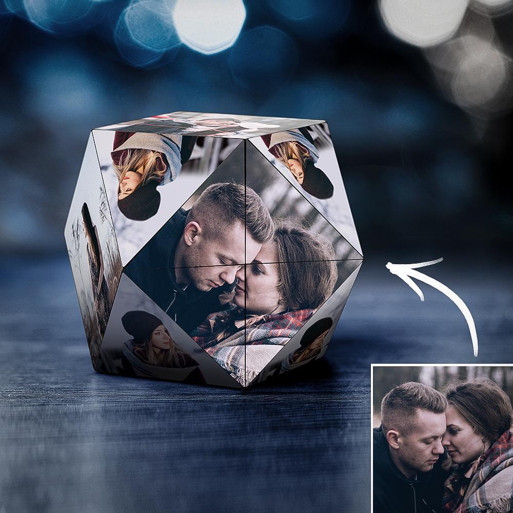 Valentine's Gifts Custom Photo Personalized Rubic's Cube Rhombic for Family Special Gifts for Mother's Day