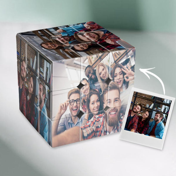Custom Multiphoto Cube Custom Photo Rubic's Cube Personalized Six Pictures 3x3 Cube for Friends