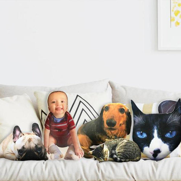 Custom Dog Pillow Gift Picture Pillow Personalized Pet Photo Dog Pillow Cat Pillow